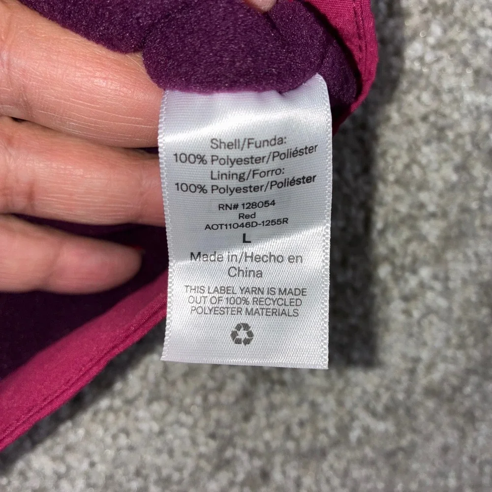 Fielder SonOS 3 Fleece Lined Hooded Parka Pink Color Block Womens L‎ Gorpcore